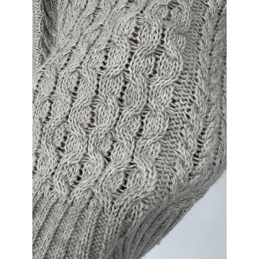 Banana Republic Factory Cable Knit Women's Beige Sweater XS‎ Open Knit Soft